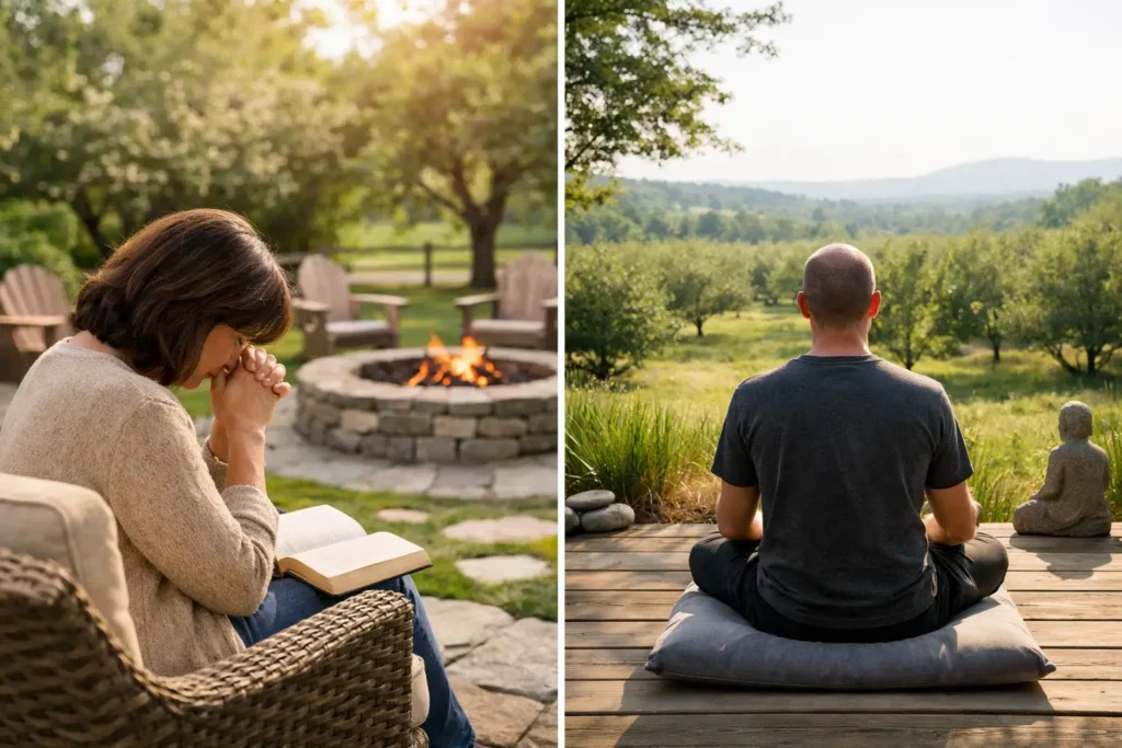 Prayer Retreat vs Silent Retreat Compared